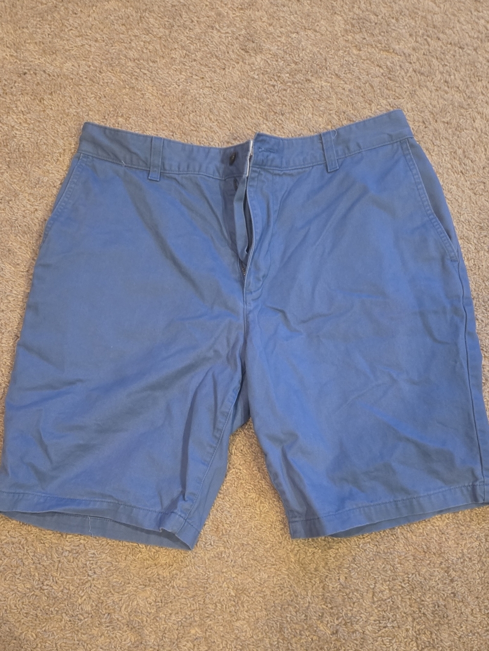 Dockers Men's Slate Blue Flat Front Chino Shorts
